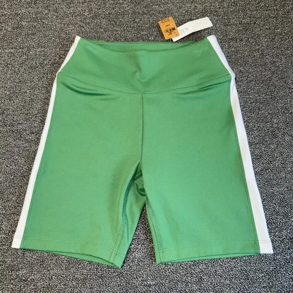 Victoria's Secret PINK 6" Soft Ultimate High-Waist Biker Shorts XS Green NWT NEW - Picture 1 of 5